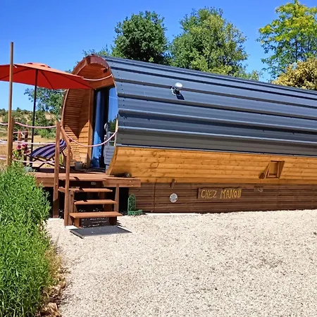 אוהל מפואר Tiny House Chez Manou Castelnau-de-Mandailles